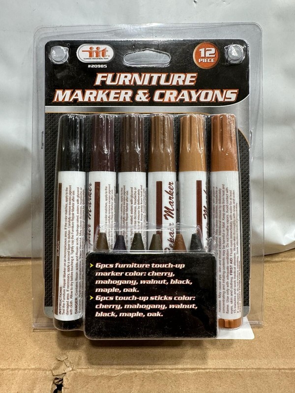 IIT Furniture Marker & Crayons - 12 Piece