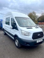 Ford Transit 350 L3 H3 2.2tdci 125 ps 6 Seater Factory Crewvan. 2015/15 Registra