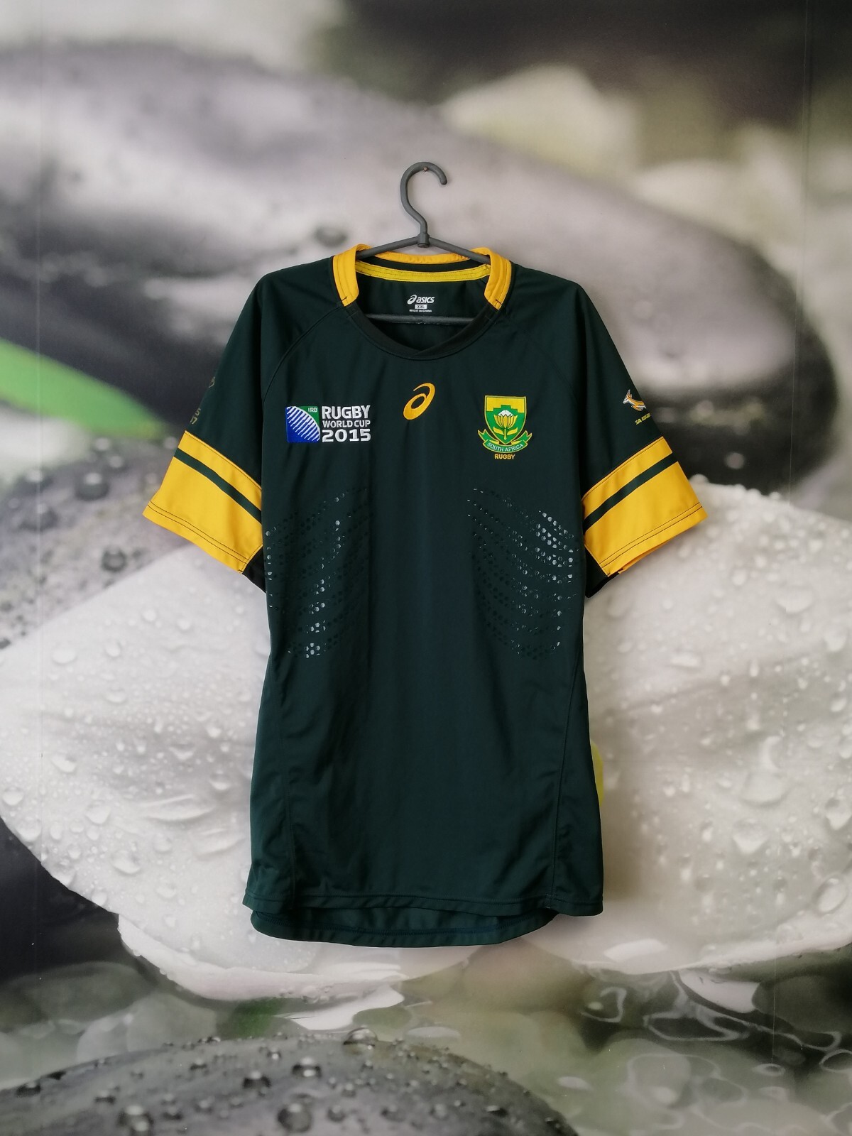 【レディース】Asics ラグビーシャツ 南アフリカ代表 2015 South Africa World Cup 2015 rugby shirt jersey Asics player