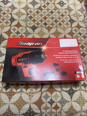 Snap On 18v Monster Lithium Cordless Impact Wrench Kit 3/8 Drive Brand New HV