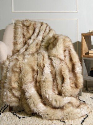 Faux Fur Throw Blanket