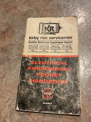 Used Kirby Risk Electrical Engineering pocket handbook copyright 1988