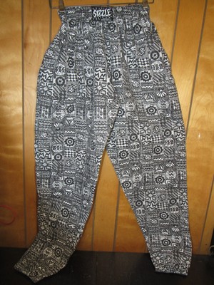 Sizzle Division of Michael Scott Ltd muscle pants Abstract Pattern Size Large
