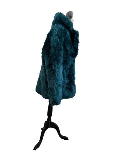 Pre-owned Ugg Women Lianna Short Azure Toscana Shearling Jacket Coat Size Xl In Blue