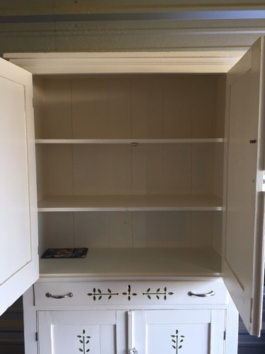 Beautiful Old Vintage Pie Safe Cabinet Repainted