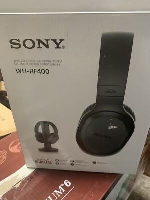 Sony RF400 Wireless Home Theater Headphones - Black (Original)