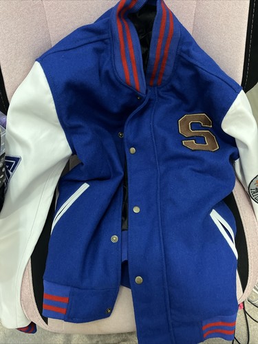 Sonic The Hedgehog Letterman Varsity Bomber Jacket Leather Sonic The Hedgehog Letterman Varsity Bomber Jacket Leather