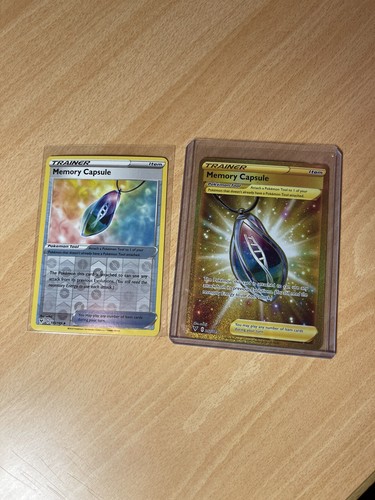 Memory Capsule Gold Star Und Reverse Holo Englisch Boosterfrisch.