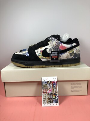 Sz 6  Nike SB Dunk Low x Supreme Rammellzee FD8778-001