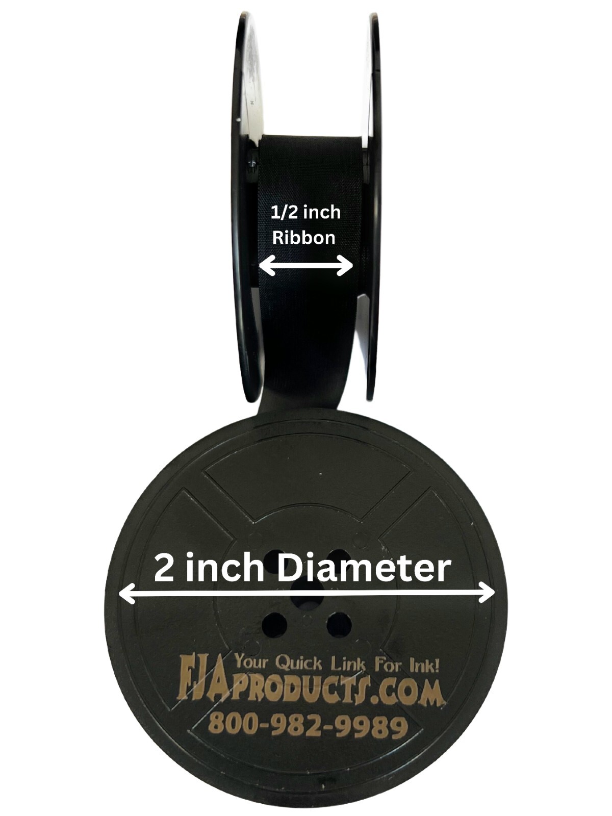 Vintage Manual Royal Typewriter Spool Ribbon Black Ink for the Portable machines