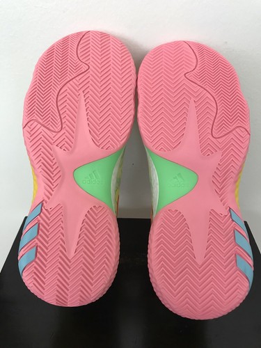 Size 10.5 Mens Adidas Harden Vol 6 Tie Dye Basketball Shoes Yellow Green HQ6096