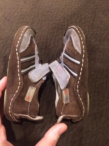 Riley Roos brown Blue leather Baby Boy size 18 - 24 months Shoes