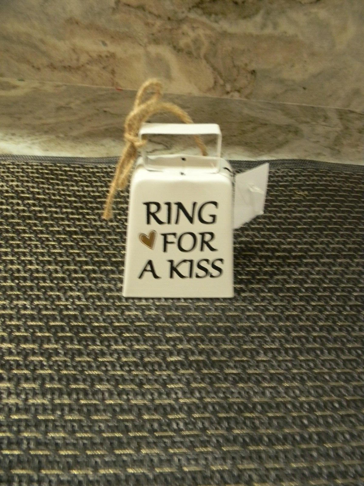Ring For A Kiss, Cow Bell, Wedding/Engagement/Bachelorette Party Gift