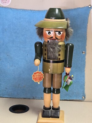 Vintage Steinbach Nutcracker Bird Hunter Christmas 15  * MADE IN GERMANY
