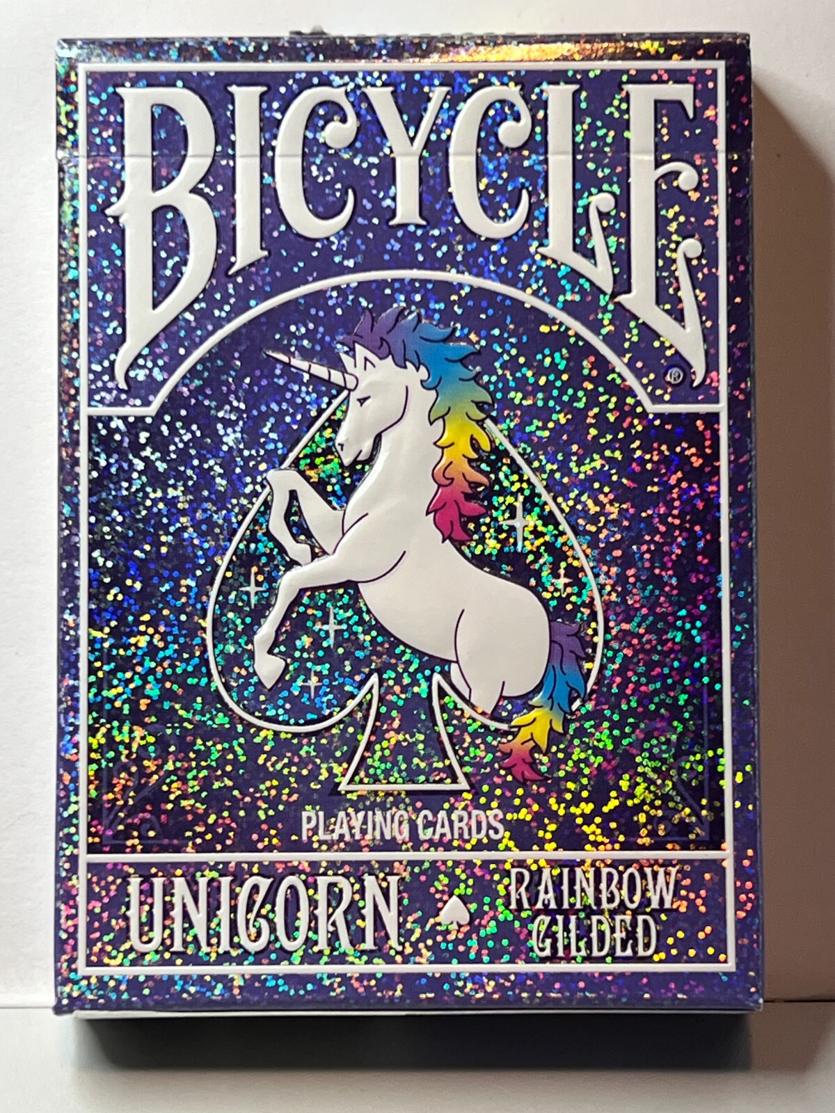 Unicorn Rainbow Gilded [Bicycle] - Playing Cards - OPENED