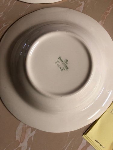 Set Of 4 Homer Laughlin Eggshell Serving Round Bowl Rose Pattern Lattice