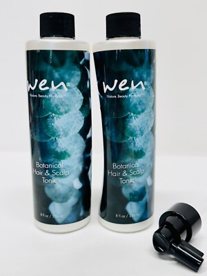 WEN Botanical Hair & Scalp Tonic 8oz New Sealed With Pump - LOT OF 2