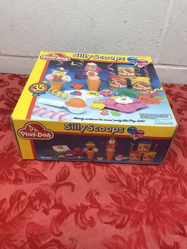 Vintage Ice Cream Silly Scoop Kids Play Set Playset Dough Doh Mold Shop Sealed