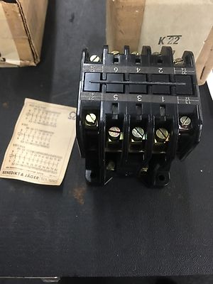 New K22 BENEDIKT & JAGER CONTACTOR 3POLE 24VAC 60HZ 2NO/2NC K22A2224VAC