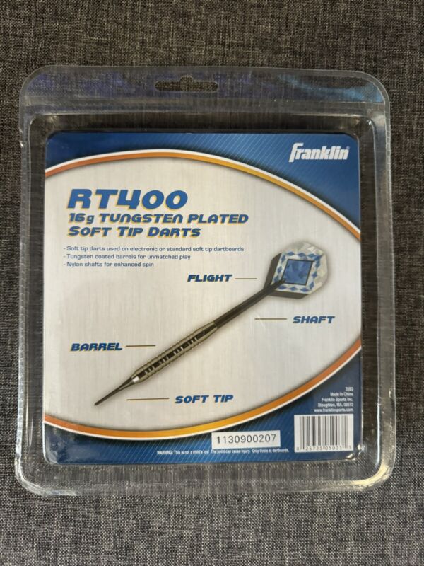Franklin Rt400 16g Tungsten Plated Soft Tip Darts ~ Nip