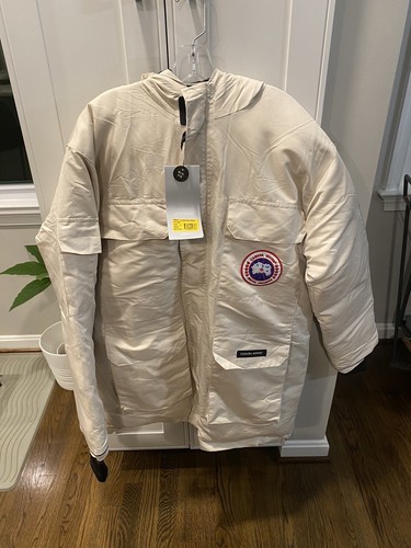 Canada Goose Expedition Down Parka White - Men's Size L NEW