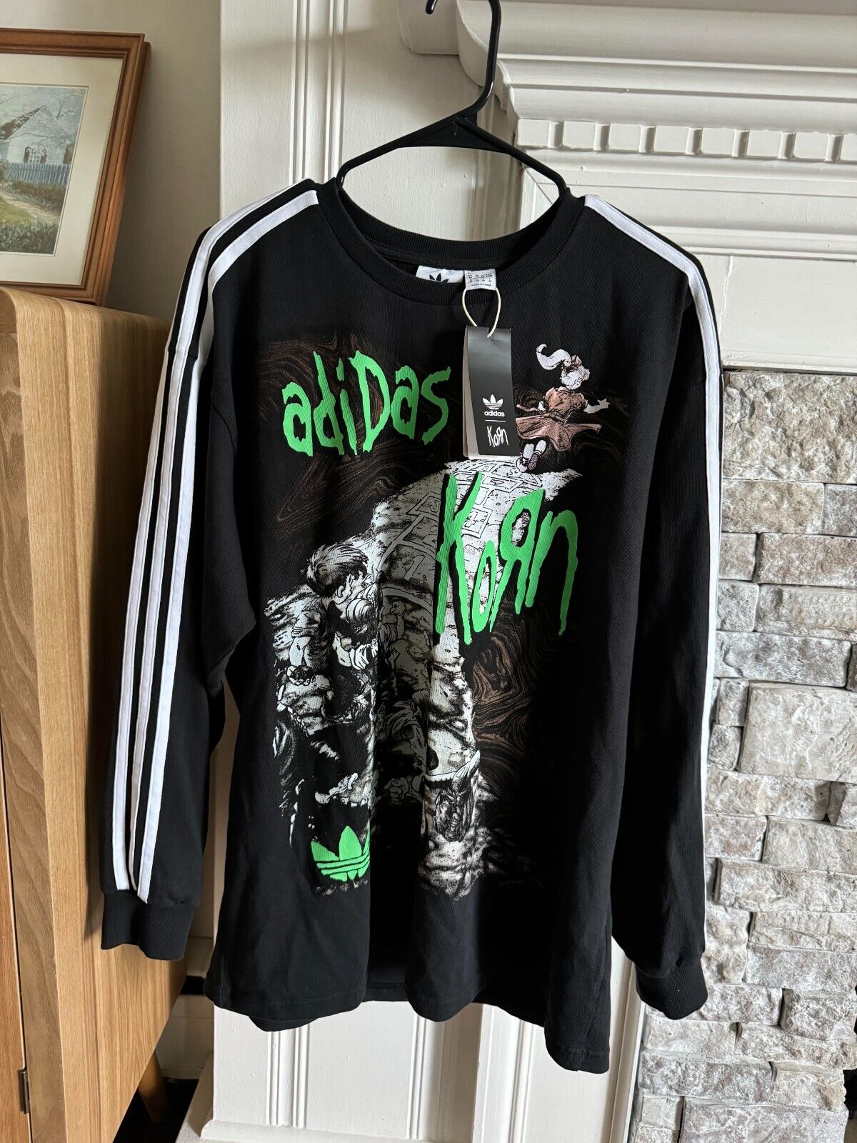 Adidas x Korn Long Sleeve Graphic Tee NEW IW7523 Size MEDIUM Adidas x Korn Long Sleeve Graphic Tee NEW IW7523 Size MEDIUM