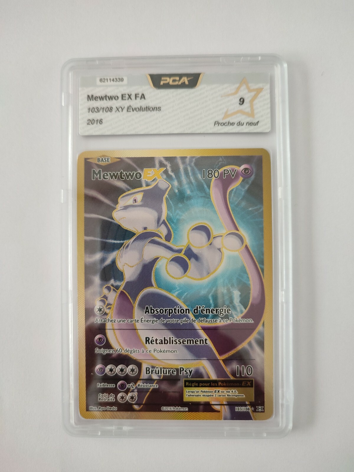 ミュウツー Mewtwo EX 103/108 180HP ポケモンカード Mewtwo EX (Full Art) 103/108 Evolutions Holo for sale online