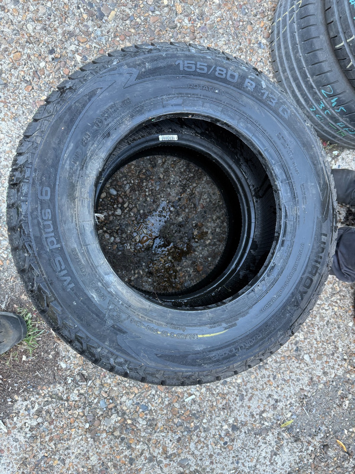 New 155 80 13 Uniroyal, Winter, M+S, 79Q, x2 A Pair (F1_tyres) FOD YD291