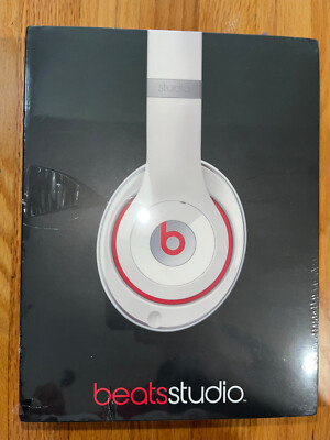 BRAND NEW Beats By Dr Dre Studio 2 WIRED Headphones Model B0500 w/ ANC   White