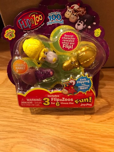 Lot Series 1 W/ 14 Flipazoos with case New In Box With Brand New Carrying Case