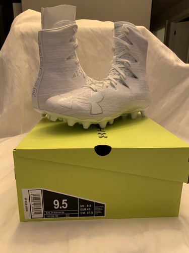 New Under Armour UA Highlight MC Football Lacrosse Cleats White 1297358-100/101