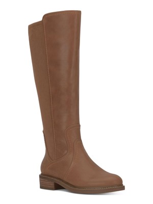 Женские коричневые ботинки для верховой езды на миндальном наборном каблуке марки LUCKY, 6,5 М, WC