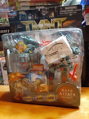 TMNT raph teenage mutant ninja turtle Raphael auto attack figure Big Foot Promo