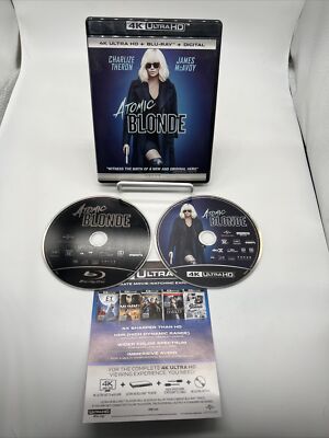 Atomic Blonde 4K Ultra HD 2017 Universal Pictures 2 Disc Set Charlize Theron