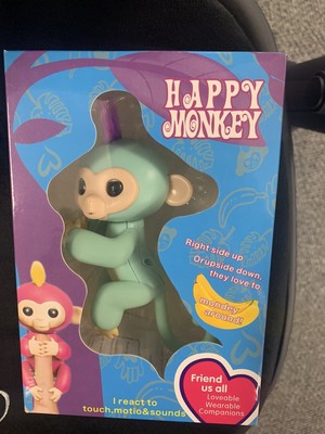 New Fingerlings Baby Monkey ''Zoe'' Teal Green Item No. 3706 (2016, WowWee Group)