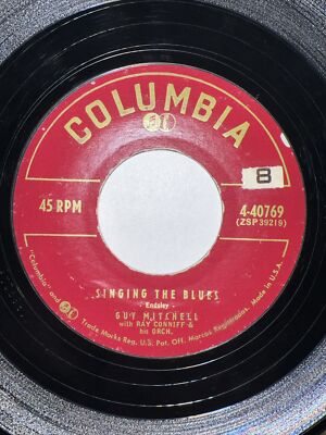 GUY MITCHELL 45 Singing The Blues / Crazy With Love