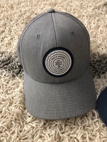 Lot Of 2 Travis Mathew Golf Trucker Hats Gray Blue Adjustible Mens