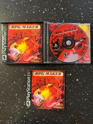 RPG MAKER Sony PlayStation Black Label w/ Manual CIB in excellent condition.