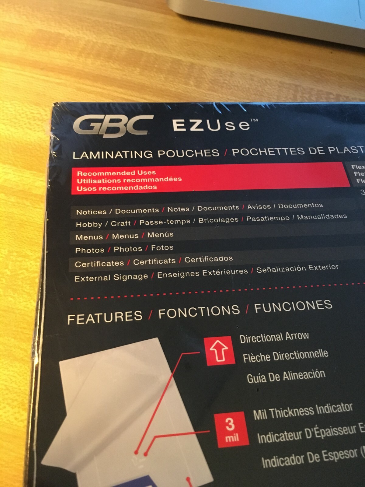 NEW GBC EZUse Thermal Laminating Pouches, UV Protection, Letter, 100-Pk 3745003