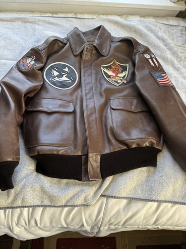 【美品&希少】SAPEur FLIGHT series XL A2 FLIGHT JACKET LEGENDARY 42 BLOOD CHIT SQUADRON PATCHES