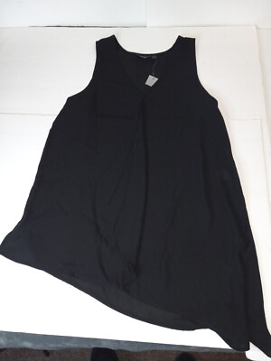 Apt. 9 Black Sleeveless Blouse 100% Polyester Women's Small NWT
