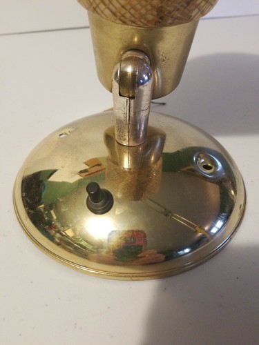 Vintage Fiberglass single Sconce  Wall Mount Light Fixture Moe Light Co