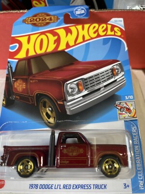 New 2024 Hot Wheels 1978 Dodge Li'l Red Express Truck!
