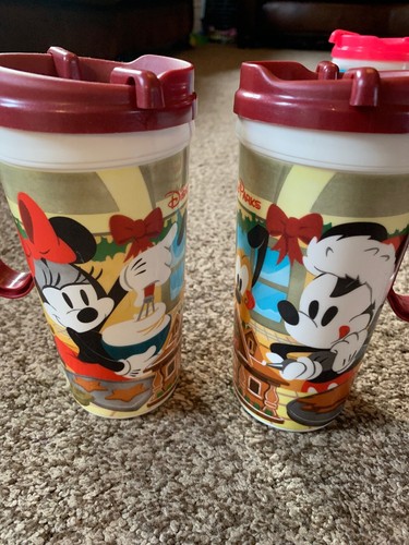 4 Disney World Resort Parks Refillable Mug Christmas Holidays