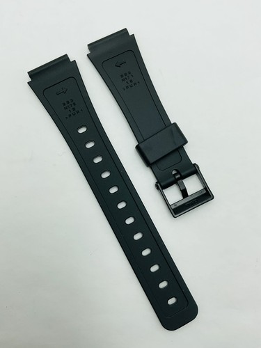 Casio 71604002 18mm Watch Strap Band for F-105W F106W F-91WG Models - Black
