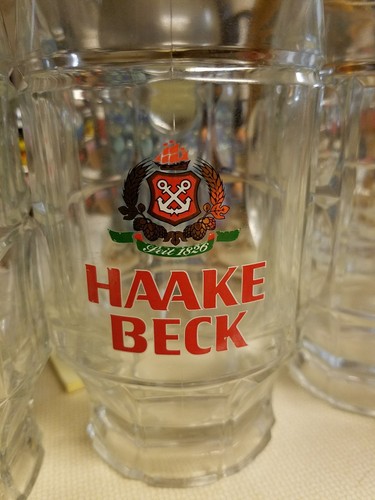 Haake Beck Pils German Beer Mug 0.3L Vintage Collectible