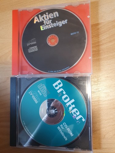 2er CD-ROM Set Pc Aktien für einsteiger+ Broker