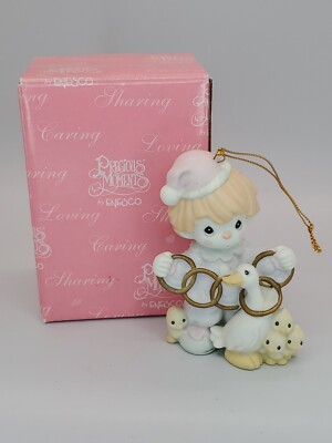 Enesco Precious Moments Ornament 5 of 12 The Golden Rings of Friendship 456020