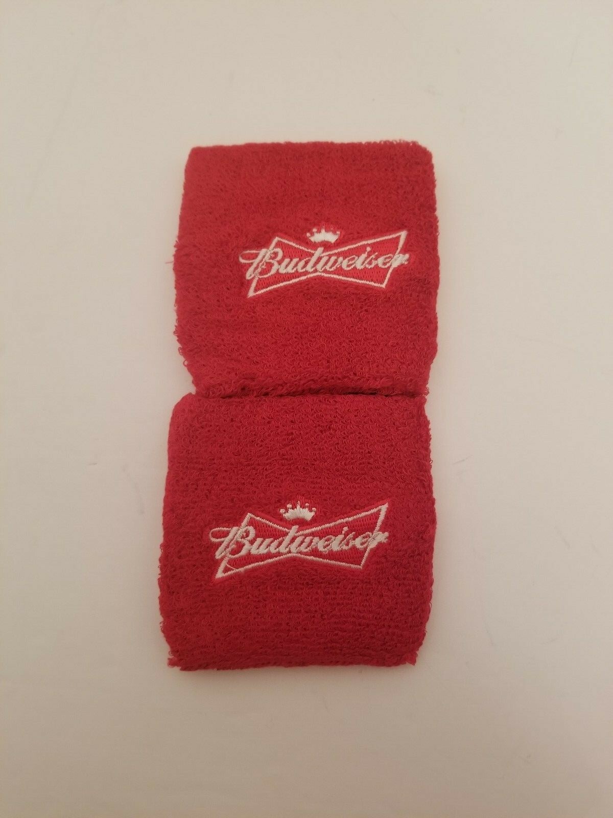 New Budweiser Beer Red Wrist Bands Sweat Bands Bud