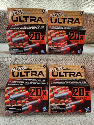 NERF Ultra One Foam Dart Refill 20 Count x4=80 Darts! Farthest Flying Nerf Dart!